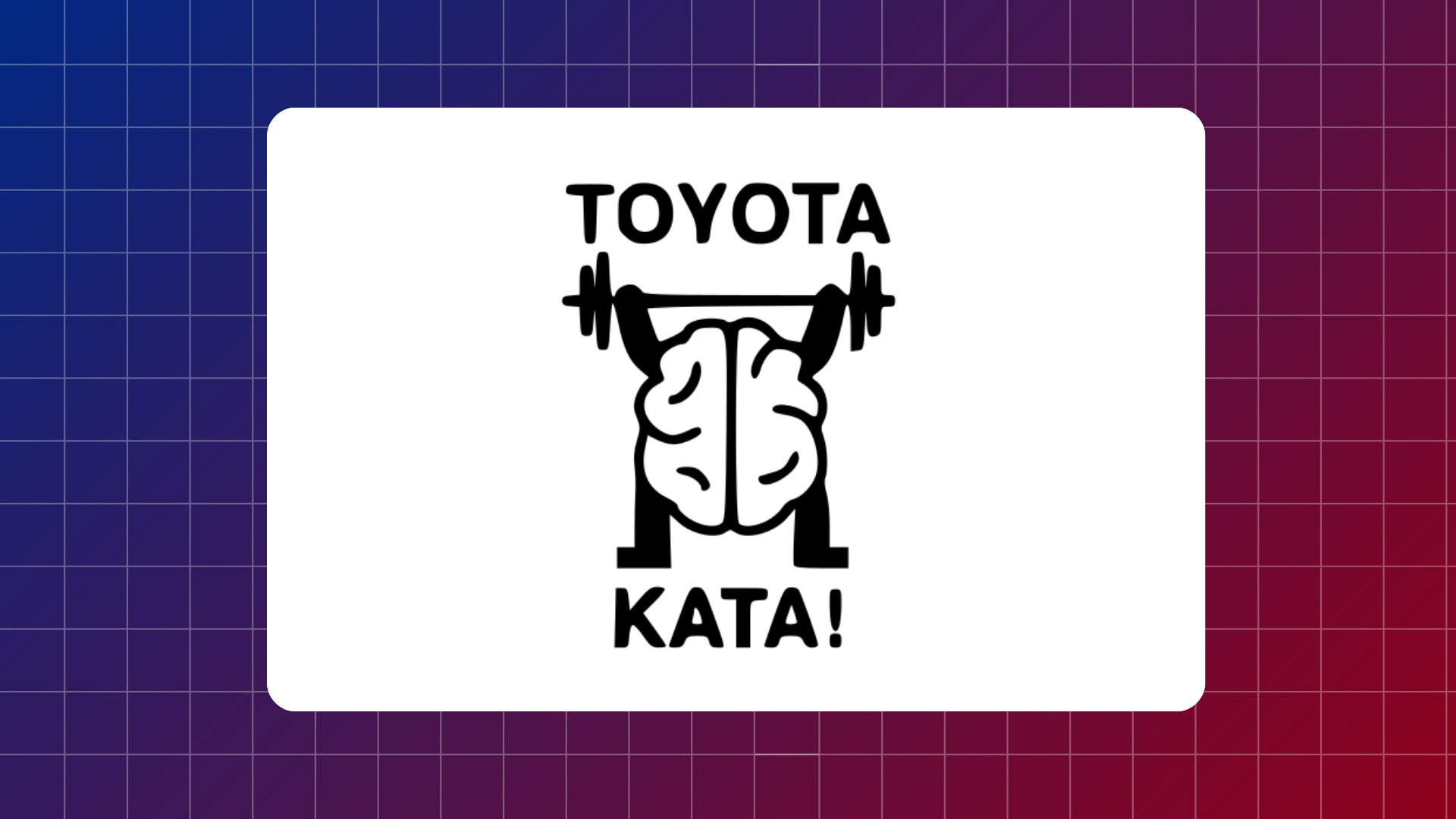 Cerveau qui se muscle pour représenter le toyota kata