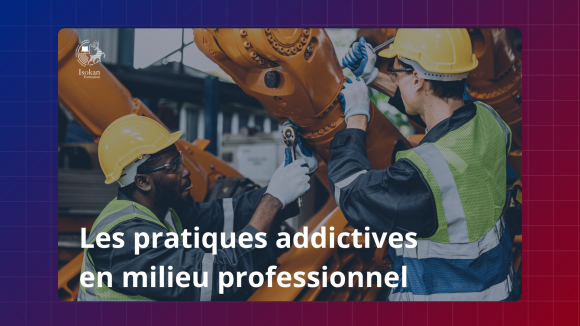 Deux techniciens en milieu industriel – formation Isokan Digital sur les pratiques addictives au travail
